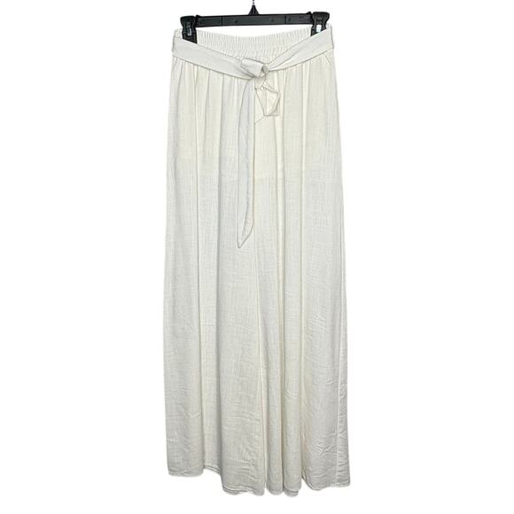 Petal & Pup Pants - Petal & Pup Cotton Linen Breezy Flared Wide Leg Lightweight Summer Pants Size 4